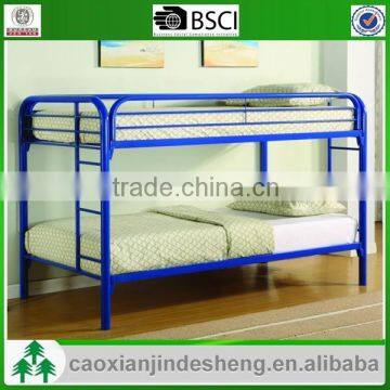 Strong military metal twin over twin bunk bed - Blue powder coating TT-18