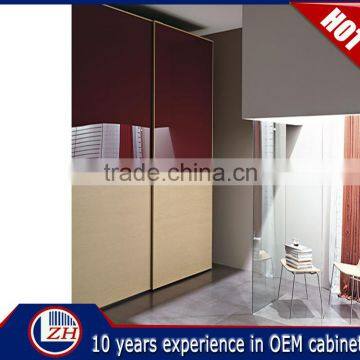 Factory Direct Double Door Wall Mounted Plywood Plywood Wardrobe Design