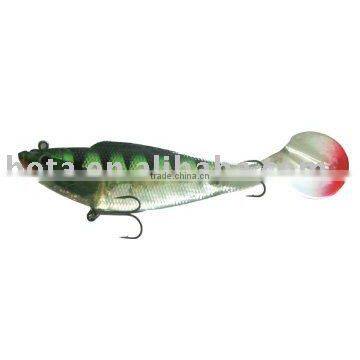 PVC soft swimbait fishing lure imbeded lead and hook