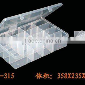 large fishing Tackle Box transparent box with removable dividers