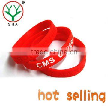 2015 Best sale sports rubber bracelet wholesale