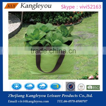 Green Field Rectangular Herb Jute Planting Bag eco-friendly garden gunny growing bags