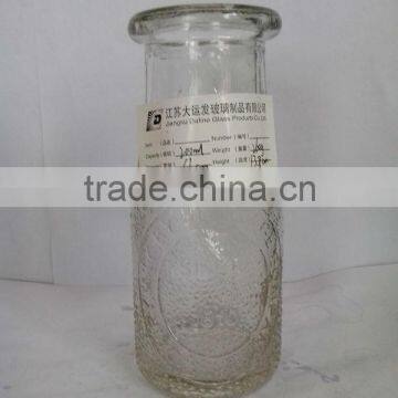 200ml clear baby milk glass bottle