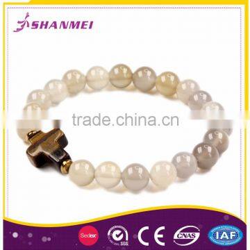 Strict Time Control Factory Gem Stone Cross Bracelet Bangle Men photo-4