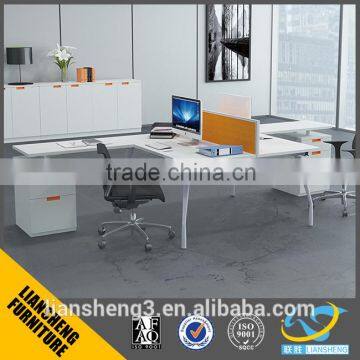 popular practical T shape 2 people office workstation partition