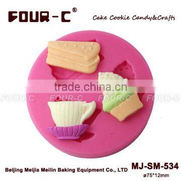 Soft Silicone fondant cupcake mould ,cake decorating mould,liquid silicone mould