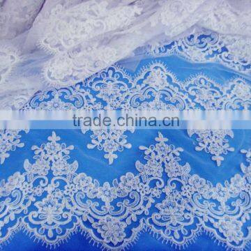 High Quality Embroidered Cord Lace Trim Wholesale In Turkey Istanbul