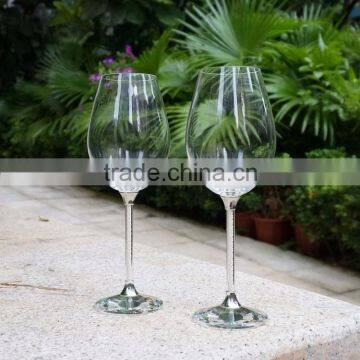 Elegant Pearl Long-stem Wine Glass Crystal Cheap Goblet photo-3