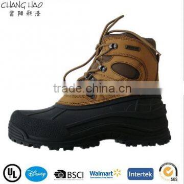 Popular men cheap lace up warm snow boots factory CH-2027