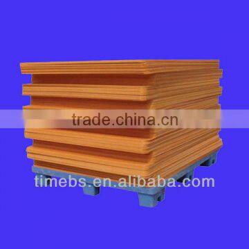 Corrugated plastic pallet pads