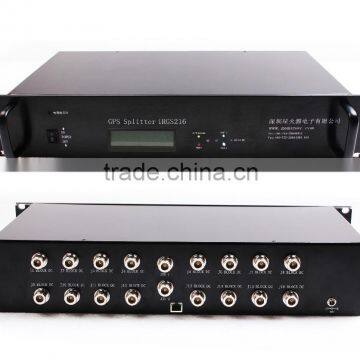 Dual antennas 16 way Rackmount GPS splitters