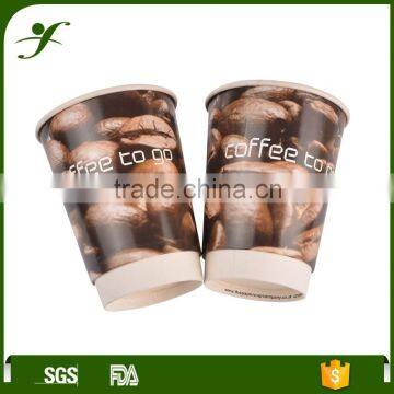 12oz Disposable Hot Drink Double Wall Coffee Cup Paper