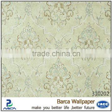 Retro Pure Paper Wallpaper Eco-friendly Wallcovering on Wall photo-3
