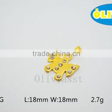 Olivia 2016 New Fashion Modern 304 Stainless Steel Mini Diamond Butterfly Pendant