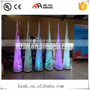 Colorful Light Up Inflatable Wedding Cone