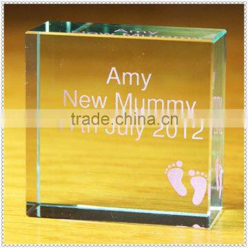 Glass Block Engraving New Mummy Gifts For Souvenir