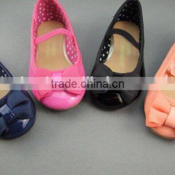 Cute girls ballet flat shoes cheap fancy shoes girls shoes with bow