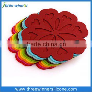 Colorful silicone table mat fashion silicone mat set