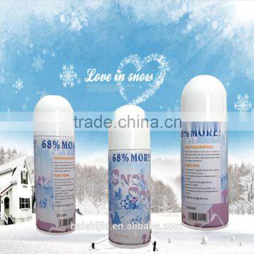 Colorful eco-friendly happy party non-flammable snow spray