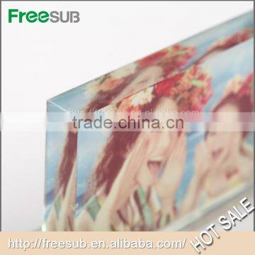 Freesub BXP-06 L100*H280*W75mm Pen Clock Set Blank Sublimation 3d Crystal Photo Frame Clock photo-4