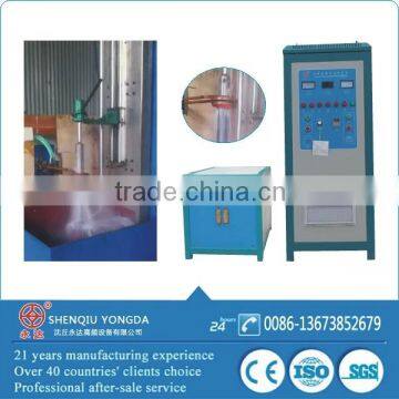 High frequency induction heater for metal bar quenching