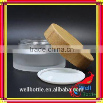Glass Jar Wooden Lid With Round Glass Jars and Lids Wellbottle Wholesale