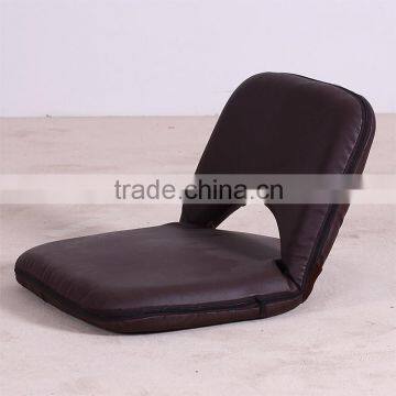 legless portable PU Leather mini floor chair back support
