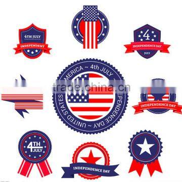 Top Design American Independence Day Designs CMYK Tattoo Sticker