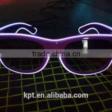 2016 High Quality Colorful Lighting EL Wire Shutter Shades Glasses for Party,concert photo-4