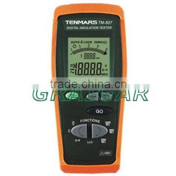 TM-507_Insulation Tester, EN61557 EN61010-1 CAT IV 600V 4 digits LCD display Insulation