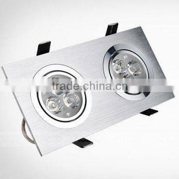 Indoor 2*3w High quality Led Grille Light