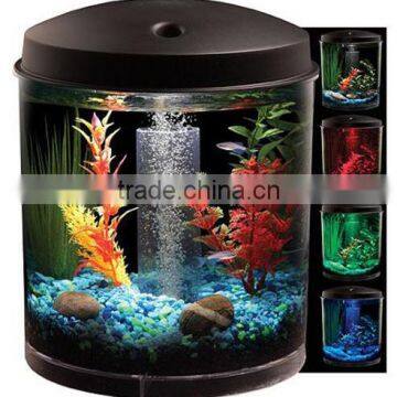 Hawkeye 2 Gallon Aquarium Starter Kit, Betta Fish Tank, Desktop, Aqua Led Light