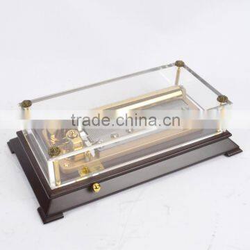 Deluxe 78 note Glass Hand Crank musical movement