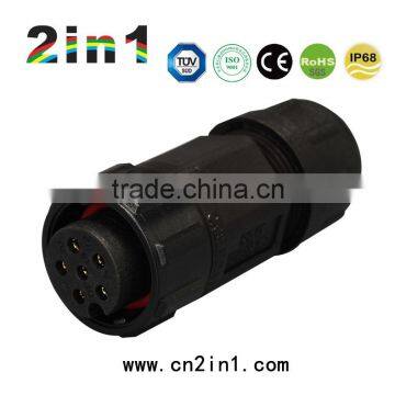 SK19-6P IP67 Soldering Electric Cable Wire Waterproof Connector