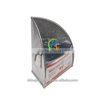 Galvanized metal pet feeder