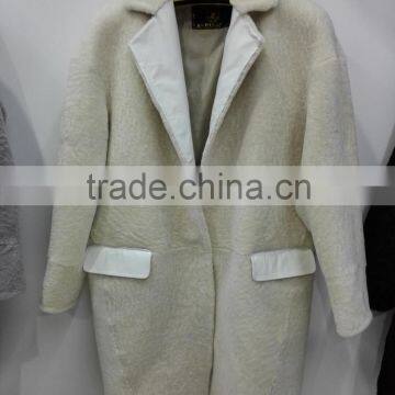 High quality winter fur coats real sheep fur coat for fashion women