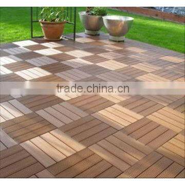 Durable, eco and easy to install- plastic wood wpc composite tile flooring!