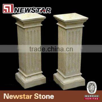 Newstar beige marble square pillar design