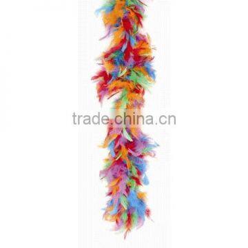 colorful Feather Boa Costume, 6' x 60gm, Multicolor