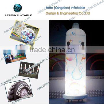 New design LED light inflatable tusks inflatable ivory inflatable pillar for event party decoration