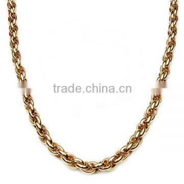 Stainless Steel Factory Twisted Chain Necklace Multilayer 18k Gold Bracelet Men Jewelry Sets photo-2