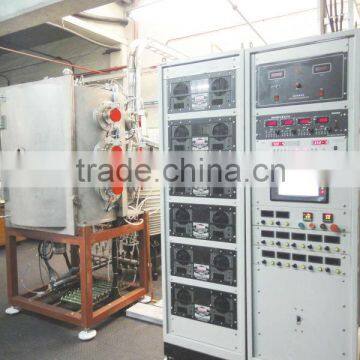 Vacuum evaporation and arc ion coating machine/titanium nitride coated glass equipment system