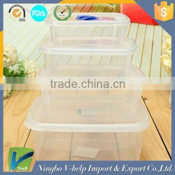 custom waterproof storage clear plastic box for sale