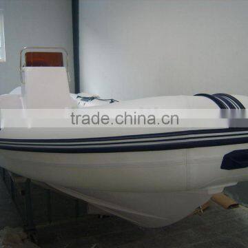 rigid rib fiberglass inflatable motor boat