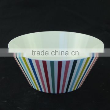 JH37163 melamine V shaped bowl,popcorn bowl,salad bowl for promotion