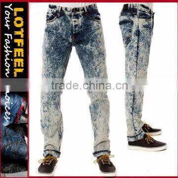 The Born Fly Freeze Denim in Bleach Splash (ROCK045)