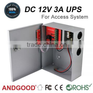 Door control system,12v 3amp access control power supply with battery backup