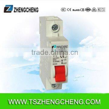 C45 MCB Miniature circuit breaker 1P 10A curve C