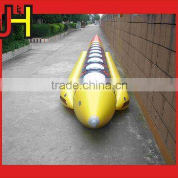 0.9mm PVC Material Single Tube Inflatable Banana Boat / Flying Fish Boat
