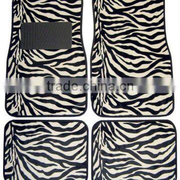 Zebra Carpet Car Mat